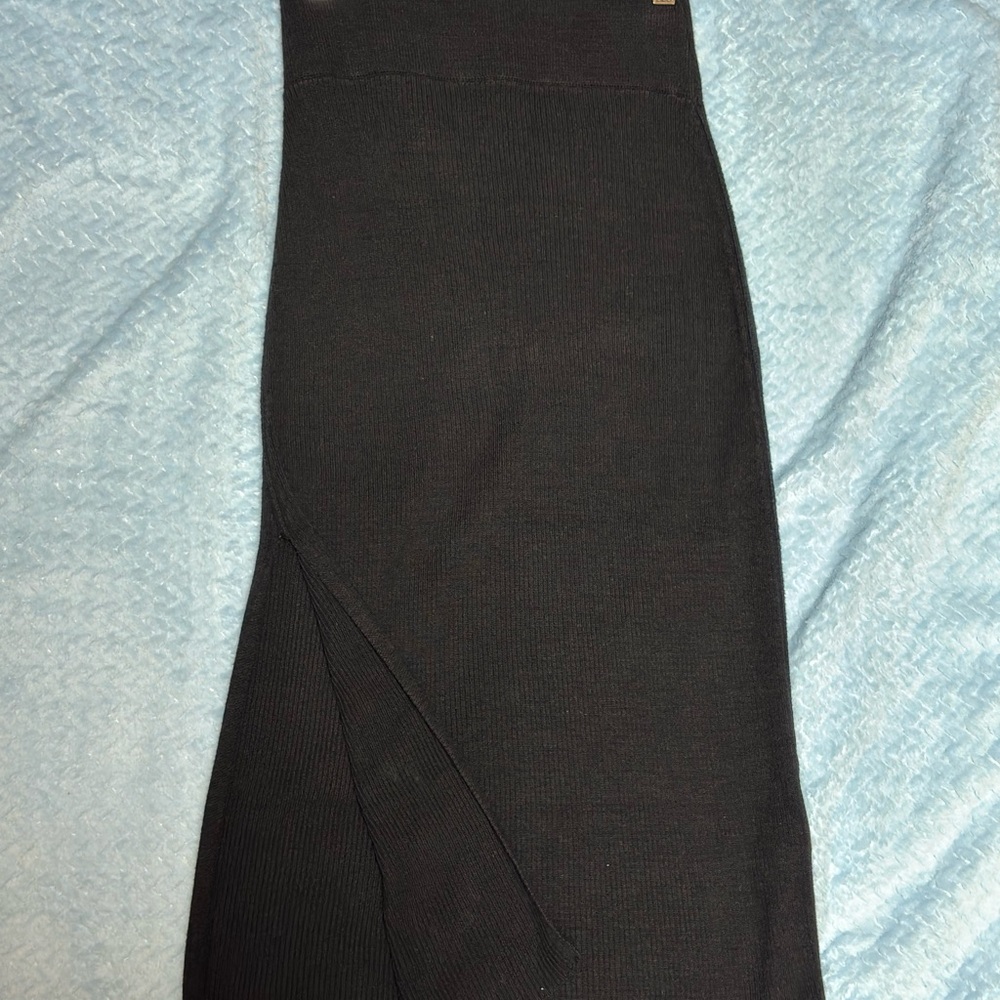 Free People Black Maxi Skirt